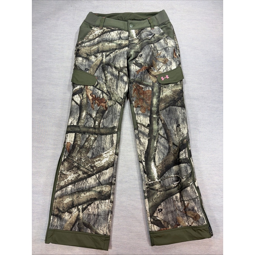Under Armour UA Women's Cold Gear STORM RealTree Camo Hunting Pants Size M
